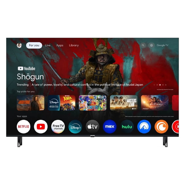 TV Philips 43 Pulgadas Google UHD LED 43PUL7652/F8
