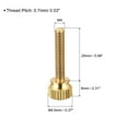 thumbnail image 2 of 5uds Moleteado Pulgar Tornillos, M4x25mm Latón Hombro Pernos Escalonado Agarre Perillas Sujetadores para PC, Electrónico, Mecánico, 2 of 5