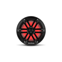 Rockford Fosgate M1-8B Color Optix 8” 2-Way Coaxial Multicolor LED Lighted Marine Speakers - Black (Pair)