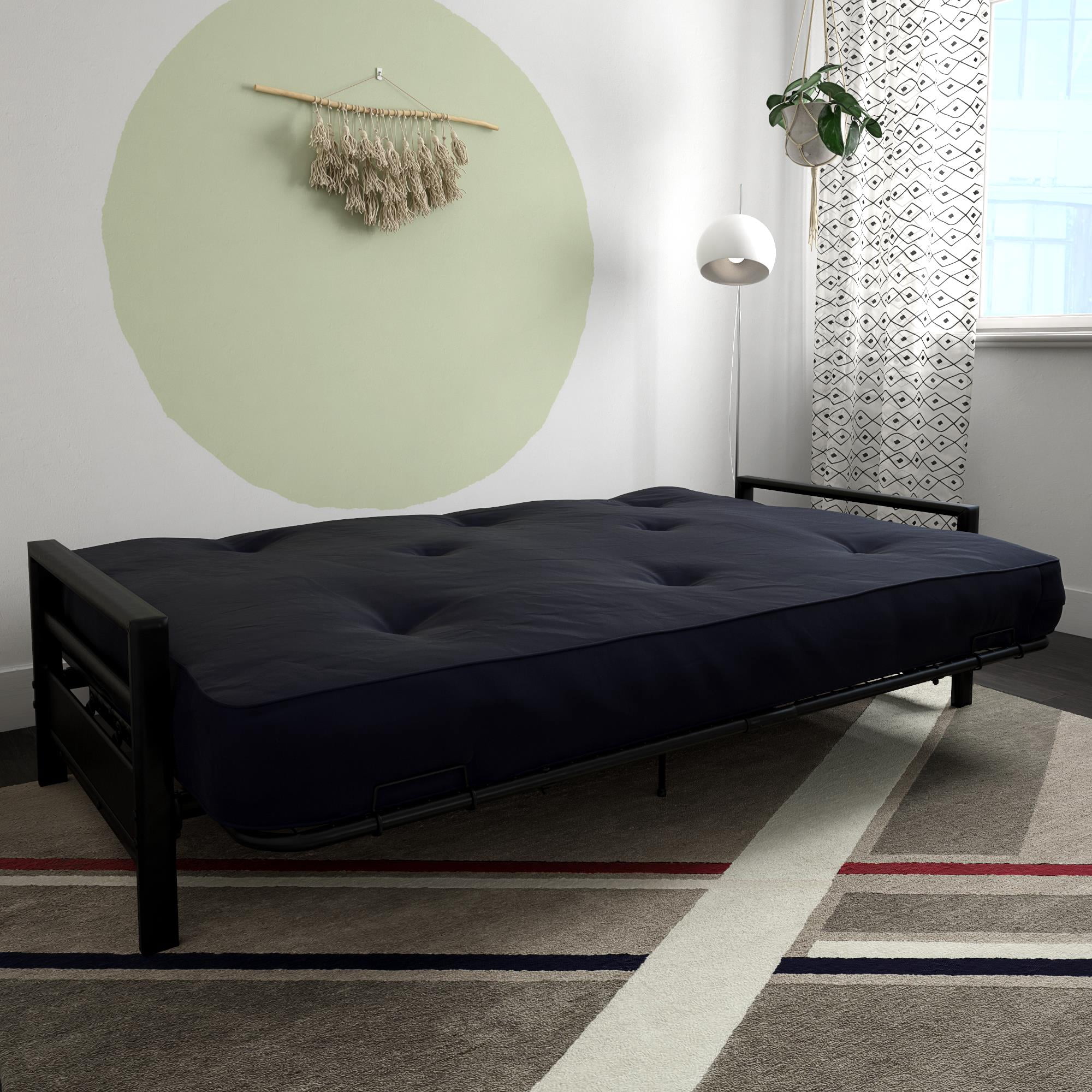 DHP Miles Metal Futon Frame, Black