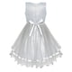 thumbnail image 2 of Vestido de Niña de Flores Gris para Boda, Fiesta, Dama de Honor, 5 Años, 2 of 7