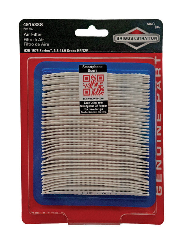 BRIGGS & STRATTON AIR FILTER BS491588S 491588 QUANTUM GENUINE NEXT DAY DELIVERY 