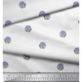 thumbnail image 3 of Soimoi Polyester Crepe Fabric Leaves & Floral Block Print Fabric by Yard 52 Inch Wide, 3 of 3