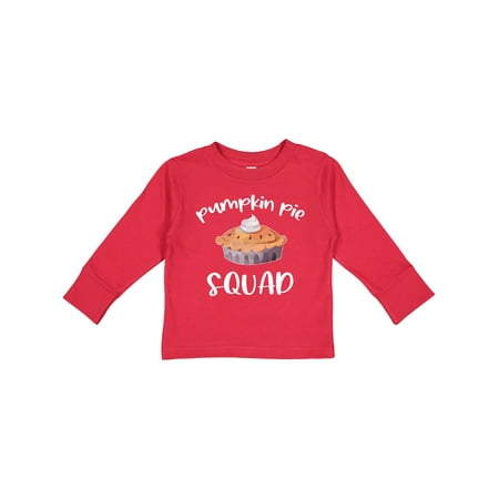 

Inktastic Thanksgiving Funny Pumpkin Pie Squad Gift Toddler Boy or Toddler Girl Long Sleeve T-Shirt