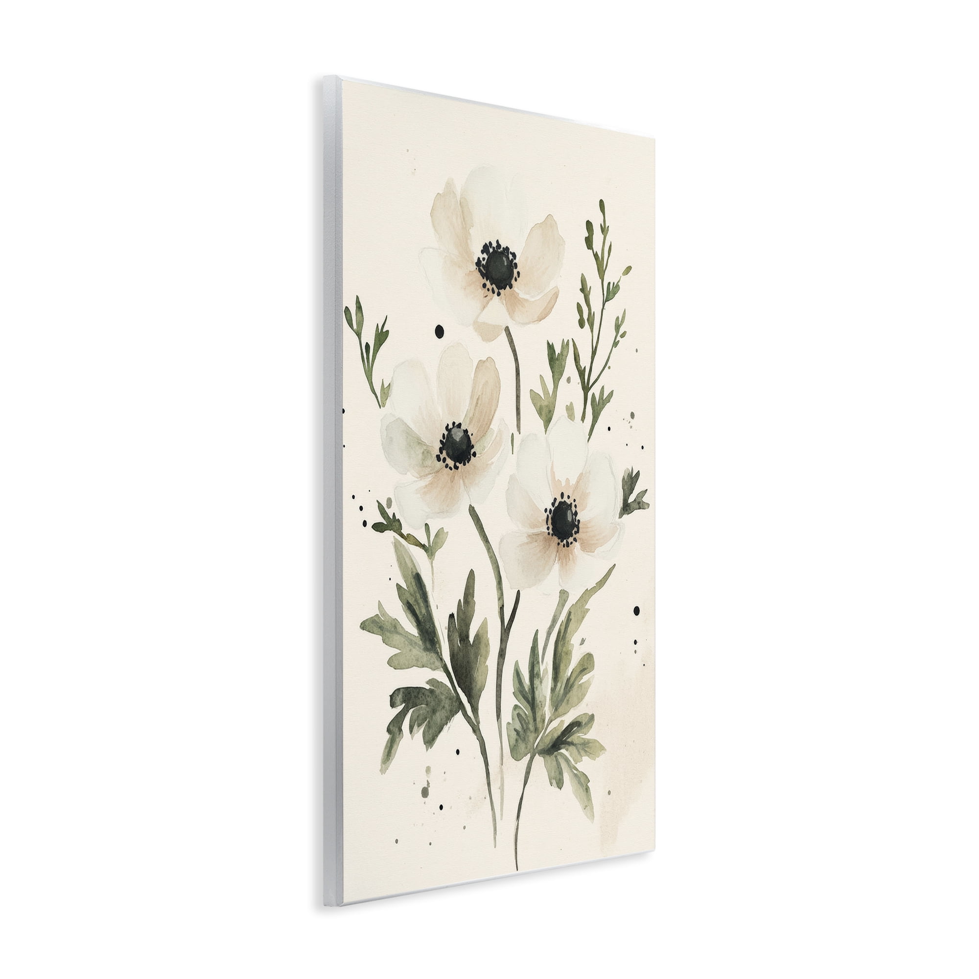 Stupell Industries Soft White Anemone Floral Wall Plaque Art, design by Petal Prints Design