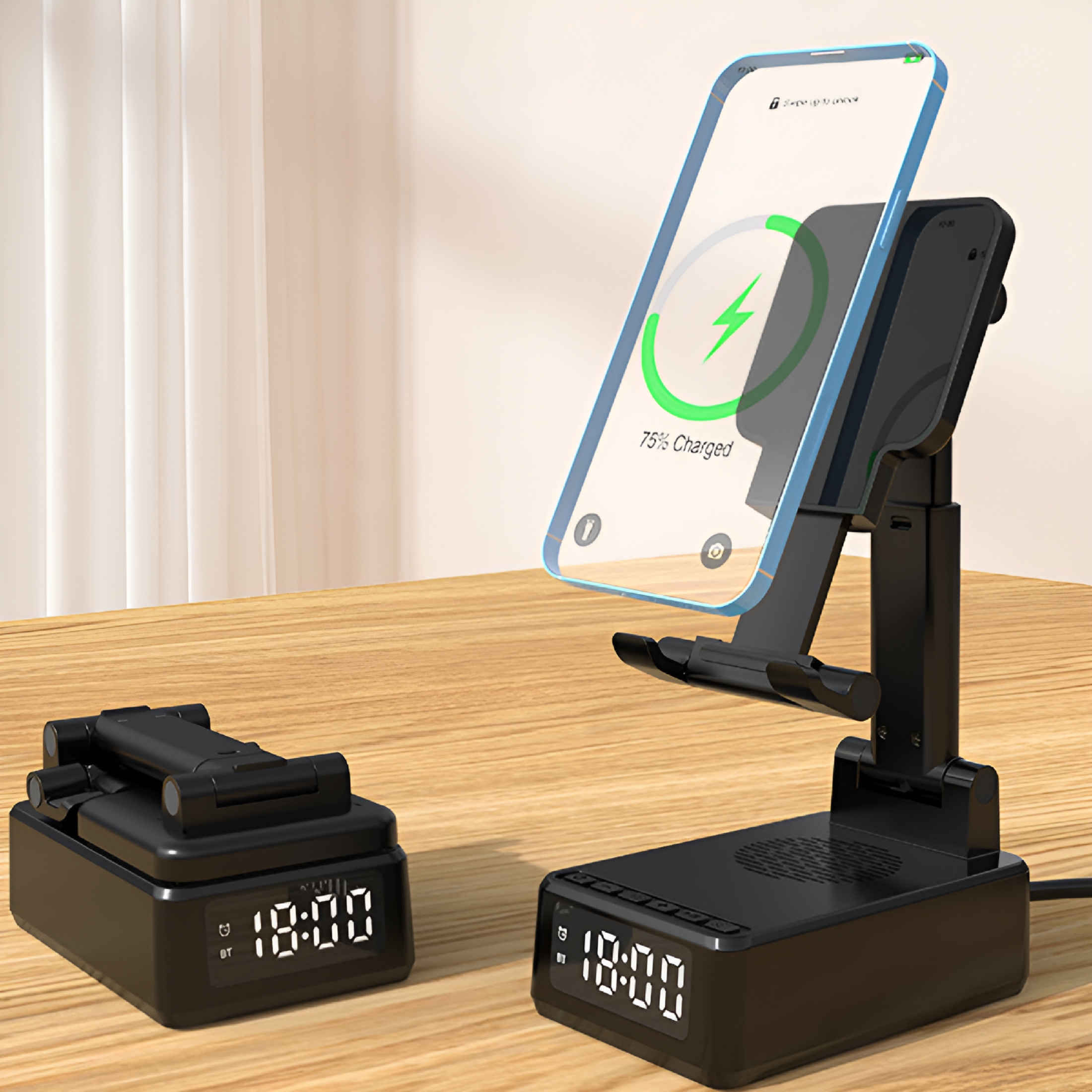 GJX Cell Phone Stand with Wireless Speaker,Gifts for Husband,Anniversary Birthday Gift,Cool Tech Gadgets for Dad,Women,Teen,Boy,Girl