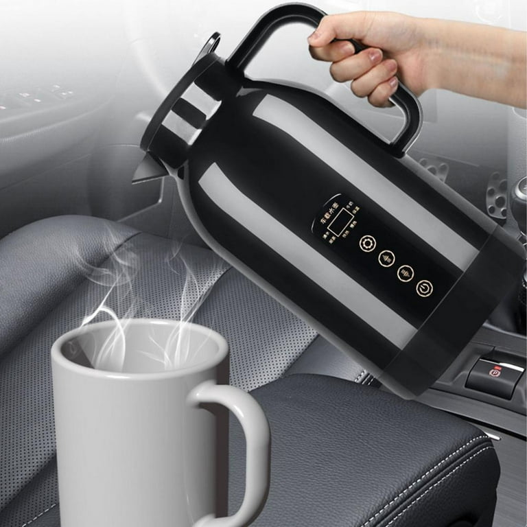 Car Heating Cup Temperature Thermos Cup Stainless Steel Travel Mug Smart  Car Insulation Coffee Milk Portable Kettle Mug Heater