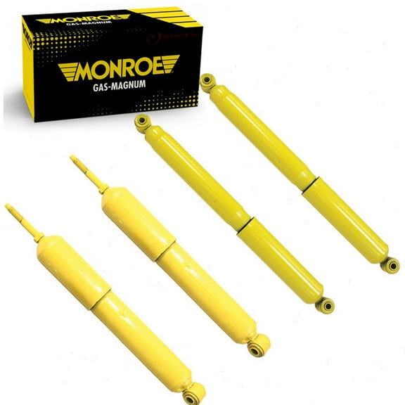 4 pc Front Rear Shock Absorbers compatible with GMC Sierra 2500 HD 2001-2010