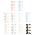 thumbnail image 1 of 10Pcs Loose Leaf Binders Scrapbook Book Clips Four-hole Segmented Binders for Office, 1 of 9