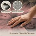 thumbnail image 6 of ODIKA 6'x9' Washable Area Rug Non-Slip, Easy Care, Pink Grey Symmetrical Radiating Polished Effect Artwork Contemporary for Family Room, Living Mater Bedroom, 6 of 7