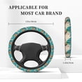 thumbnail image 3 of Naloa Playful Floral Cat Elastic Steering Wheel Cover, Auto Steering Wheel Cover – 15 Inch, Fit Suvs,Vans Cars,Trucks, 3 of 6