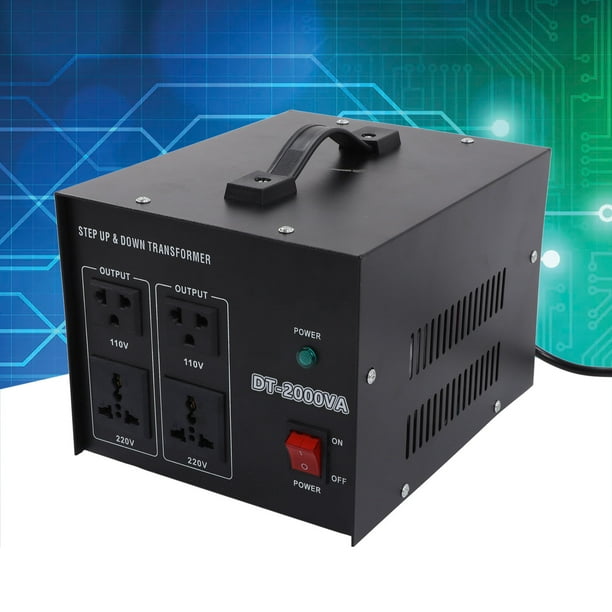 Transformador De Voltaje Transformador De Potencia Elevador Regulador Reductor Convertidor De Potencia Reductor Con Protección Múltiple Entrada De CA Ajustable De 2000 W