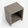 thumbnail image 2 of Mesa Lateral Minimalista Gris Cenizo con Recubrimiento Tacto Madera - LEMICH, 2 of 6
