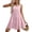 Pink, variant on CHUMUD Summer Dresses for Women Scoop Neck Sleeveless Plaid Tiered Midi Dress, Casual Tent Dress