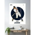 thumbnail image 2 of Aaron Judge Minimalist Poster Poster Wall Art, Modern Wall Decor For Living Room Bedroom, 16x24 UNFRAMED, 2 of 3