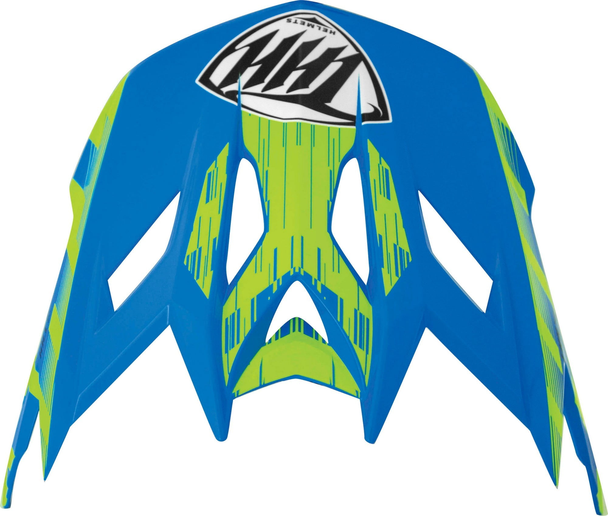 THH T42 Extreme Helmet Replacement Visor/Peak Blue/Yellow