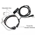thumbnail image 4 of Throat Mic Headset Snug Transparent Earbud Compatible for UV5R 888S UV82 UV-B6 UV8D Two-Way Radio, 4 of 7