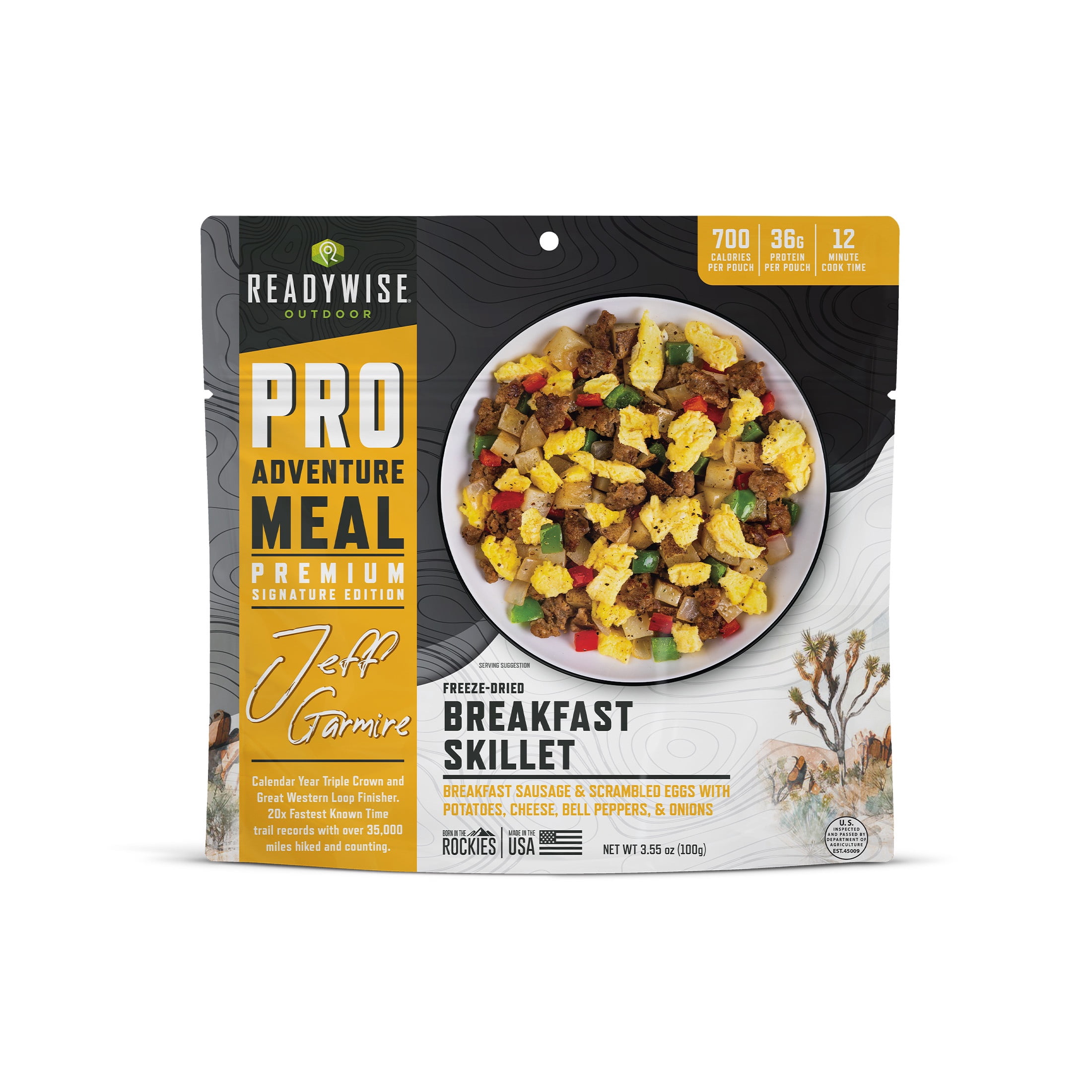 ReadyWise Pro Adventure Meal, Trailblazer Outdoor Bucket, Featuring 5 Delicious Freeze-Dried Recipes Within 8 Premium, Lightweight Pouches For a Total of 16 Servings (2 Servings Per Pouch)
