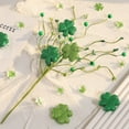 thumbnail image 6 of St. Patrick's Day Green Shamrocks Cuttings - Imitation Floral Arrangement, Festive Home Decor, No Maintenance Required, Vase Filler for Holiday Party and Table Centerpiece, 6 of 9