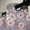 thumbnail image 3 of Ambesonne Vintage Grommet Curtain, Poppy Buds Garden Art, 50" x 96", Mauve Blush, 3 of 6