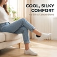 thumbnail image 6 of 10 Pairs Black Women No Show Socks, Non‑Slip Nylon Invisible Liner Socks, Thin Hidden Low Cut Boat Socks for Flats Casual Shoes, 6 of 8