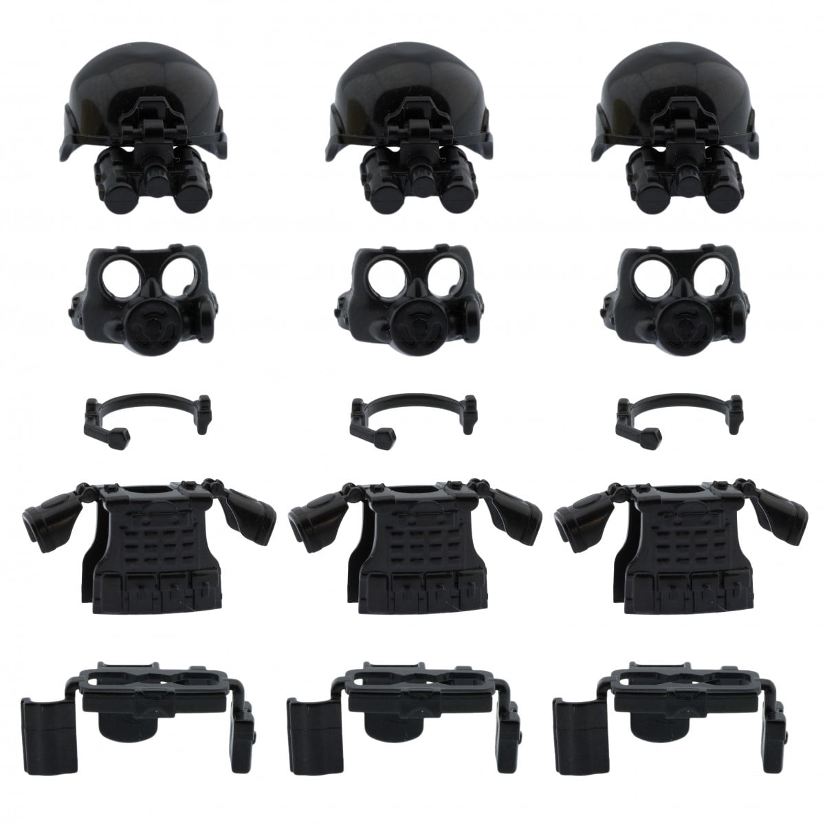Tank Green Q5 W129 Tactial Vest compatible with toy brick minifigures SWAT 