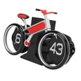 thumbnail image 1 of Bicycle Flip Clock, Creative Automatic Flip Down Clock Desktop Stress Relief Toys for Home Office 12 Hours Mode, 1 of 7
