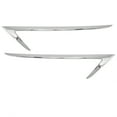 thumbnail image 2 of Rear Fog Lamp Cover, 2pcs Weather  Tail Foglight Cover Trim Bright Silver Anti Vibration Firm  For Car, 2 of 8