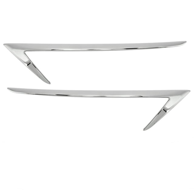Rear Fog Lamp Covers, Anti Scratch Bright Silver 2pcs Tail Fog Light Bezel Frame ABS Protective For Car