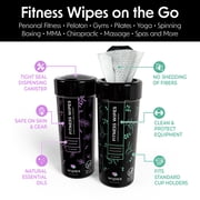 Wipex Gym Wipes for Fitness Equipment Cleaning, Lavender & Vinegar, 75 Count Canisters (4 Pack)