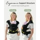 thumbnail image 5 of Canguro ergonómico GROWNSY para bebés desde recién nacidos hasta niños pequeños, color negro, 5 of 7