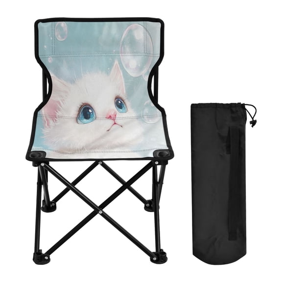 BZSMCE Camping Chairs Modern Curious Eyes Pattern Folding chair