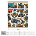 thumbnail image 4 of YANMS Throw Blanket Toddler Excavator Truck Flannel Sherpa Blanket Soft Comfort Plush Blankets for Women Men, 4 of 6