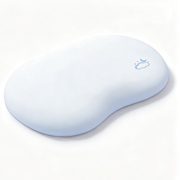 Cooling Toddler Pillow 22"x13"x1" Extra Wide, Silicone Kids Pillow with Breathable Cover, Machine Washable Hypoallergenic Sleep Support for Ages 2-6 (Nebula)
