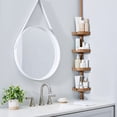thumbnail image 6 of Bath Bliss 4-Shelf Tier Tension Corner Shower Plastic Organizer Caddy in Bronze, 6 of 8