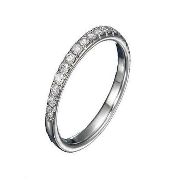 .50 Carat Diamond Wedding Band Wedding Ring on 10k White Gold