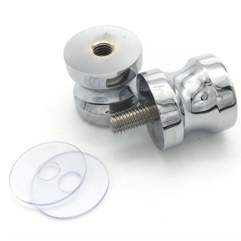 Stainless Steel Back-to-Back Glass Door Knob Puller Push Bathroom Shower Handle 3 Types