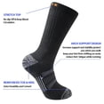thumbnail image 2 of DIFFYBOX Mens Crew Socks Athletic Cushion Long Boot Moisture Wicking Breathable Work Socks for Mens Outdoor Sports (5 Pairs), 2 of 6