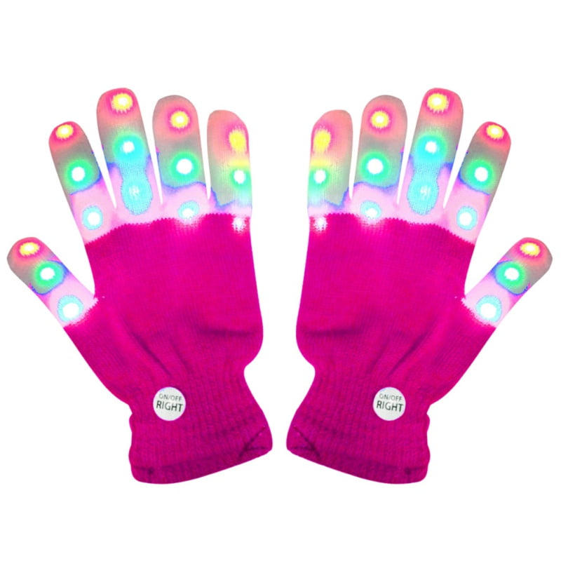 1 Pair LED Flashing Light Glove 