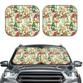 thumbnail image 2 of Balery 2 Piece Mushrooms Gnomes Car Windshield Sun Shade|Foldable Front Windshield Shade for Car Front Window for Most Sedans SUV Truck-Medium, 2 of 7