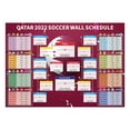 thumbnail image 2 of Qatar World Cup Erasable Football Fixture Poster, Interactive Wall Chart with Team Flags, Bar & Home Decor Schedule Planner UK Time, 2 of 6