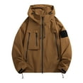thumbnail image 1 of LOVZFMLL Vestes pour Femmes Sports Extérieur Veste Rigide Coupe-Vent Chaude Amovible Veste de Montagne Veste Fine, 1 of 2