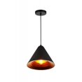 thumbnail image 1 of CWI Lighting 1 Light Down Pendant with Black & Gold finish, 1 of 2