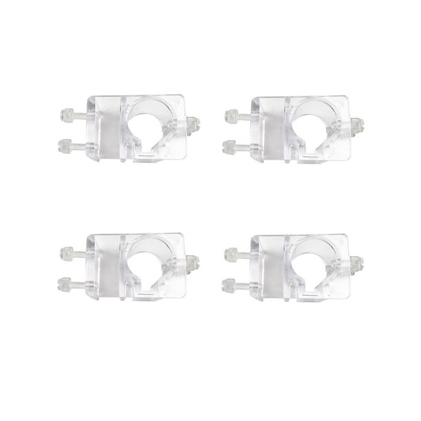 4 soportes para mangueras de filtro de pecera, transparentes. para 22mm