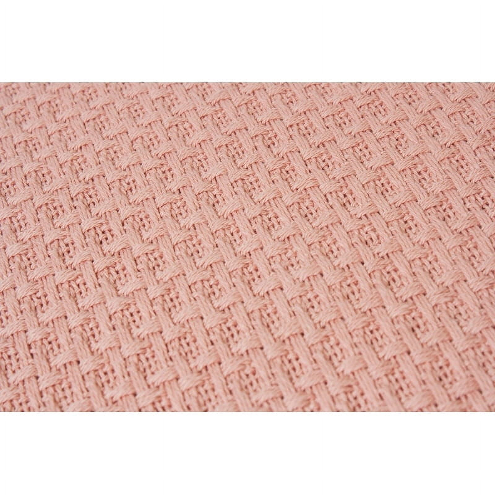 Lintex Linens Marquis 100% Cotton Blanket Full/Queen - Rose