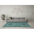 thumbnail image 3 of Ahgly Company Indoor Rectangle Persian Light Blue Traditional Area Rugs, 2' x 4', 3 of 4