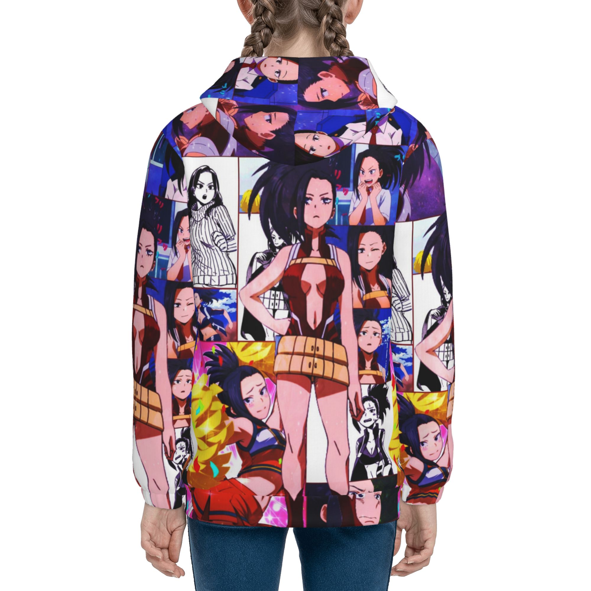 My Hero Academia Momo Yaoyorozu Teens Boys Girls Zip Up