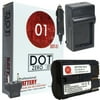 DOT-01 Brand 2000 mAh Replacement Canon BP-511 Battery and Charger for Canon EOS 40D, 50D, G1, G2, G3, G5, G6, PRO1, 10D, 20D, 30D, 300D, 5D Digital SLR Camera and Canon BP511