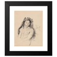 thumbnail image 2 of Odilon Redon 15x18 Black Modern Framed Museum Art Print Titled - The Queen of Sheba (La Reine De Saba) (1896-1900), 2 of 5