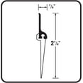 thumbnail image 3 of M-D Building Products 25716, 2-1/4" x 36" Heavy Duty Satin Nickel Door Sweep with Vinyl Seal, 3 of 3